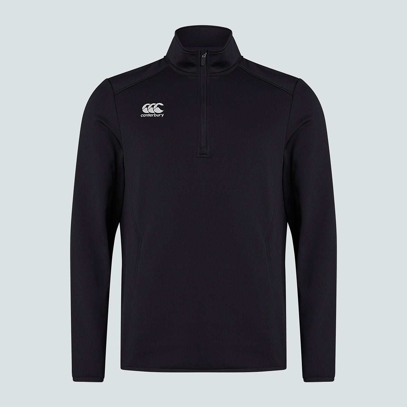 Mens Club 1/4 Zip Mid Layer Training Top Black | Black | Canterbury