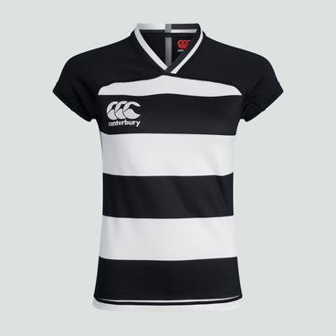 Womens Vapodri Evader Hooped Jersey Black