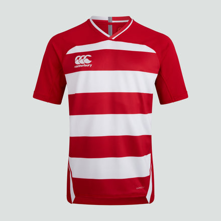 Mens Vapodri Evader Hooped Jersey Red