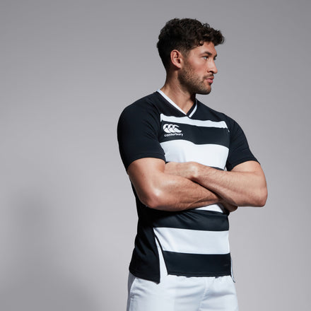 Mens Vapodri Evader Hooped Jersey Black