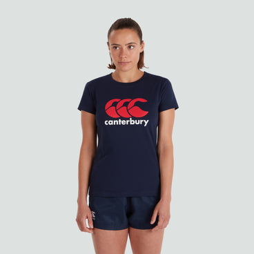 Womens CCC Logo Tee Navy