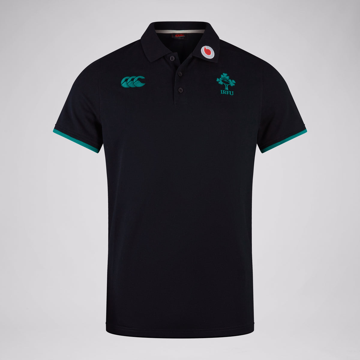 Ireland Team Polo Shirt Black Green