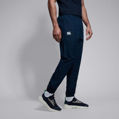 Mens Club Plain Tapered Cuff Track Pants Navy
