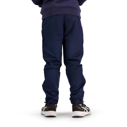 Kids Taper Leg Stripe Cuffed Trackpant Navy