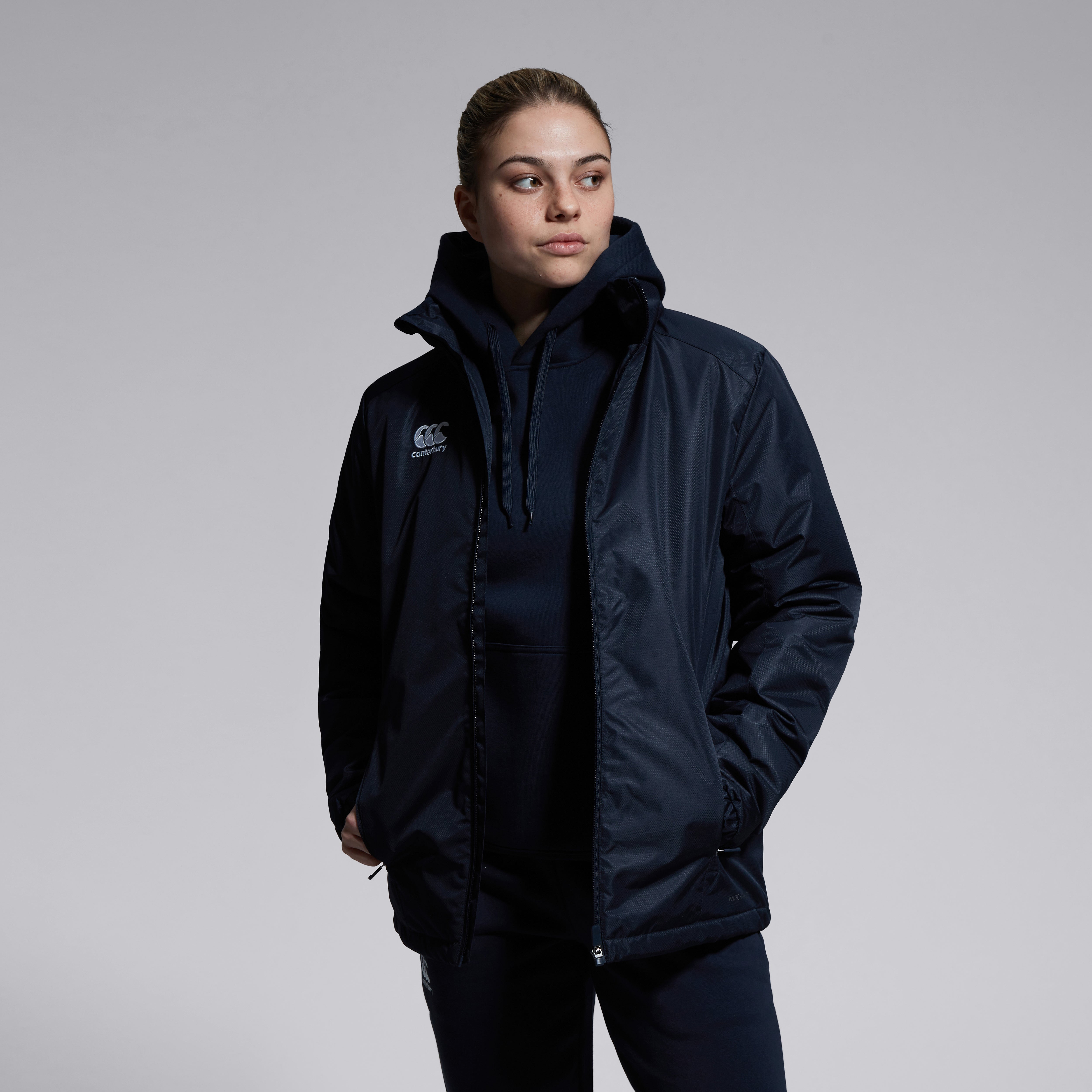 メンズウェア OLD ENGLISH LOGO STADIUM JACKET cph Womens Club Vaposhield Stadium Jacket Navy | Navy | Canterbury