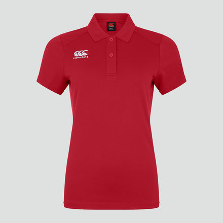 Womens Club Dry Polo Shirt Red
