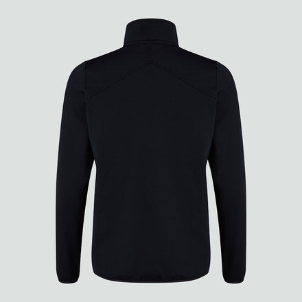 Womens Club 1/4 Zip Mid Layer Training Top Black