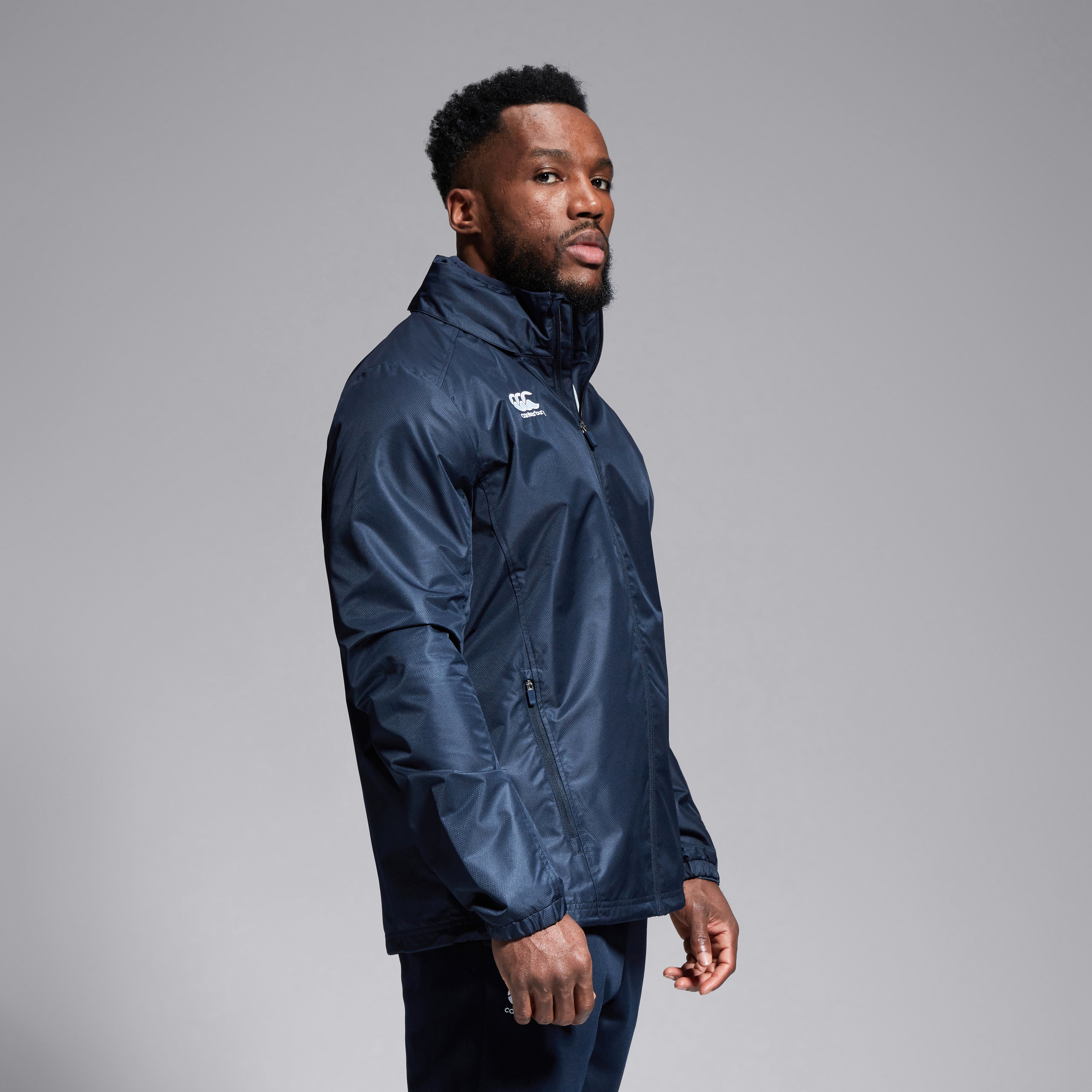 Mens Club Vaposhield Full Zip Rain Jacket Navy | Navy | Canterbury