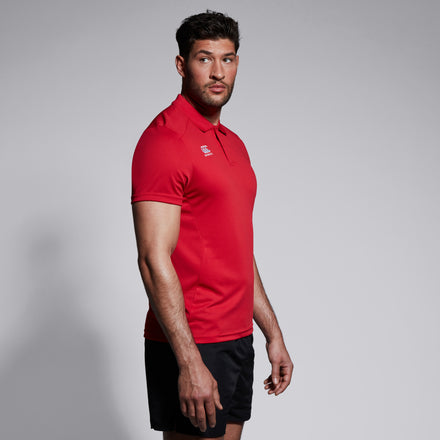 Mens Club Dry Polo Shirt Red