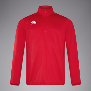 Men's Club Qz Mid Layer Training Top Red