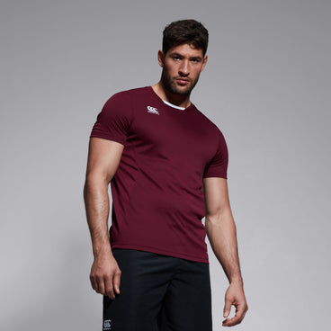 Mens Club Dry Tee Maroon