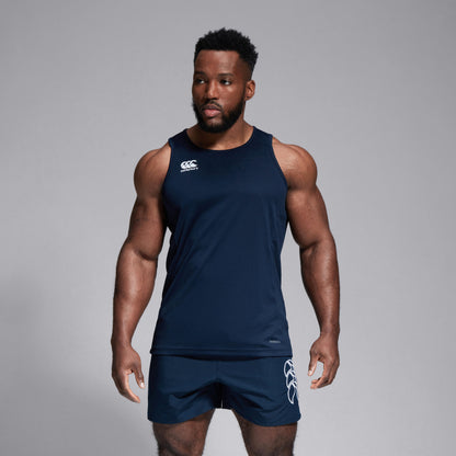 Mens Club Dry Singlet Navy