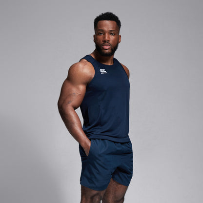 Mens Club Dry Singlet Navy