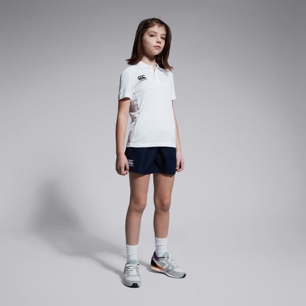 Junior Unisex Club Dry Polo Shirt White