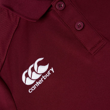 Junior Unisex Club Dry Polo Shirt Maroon