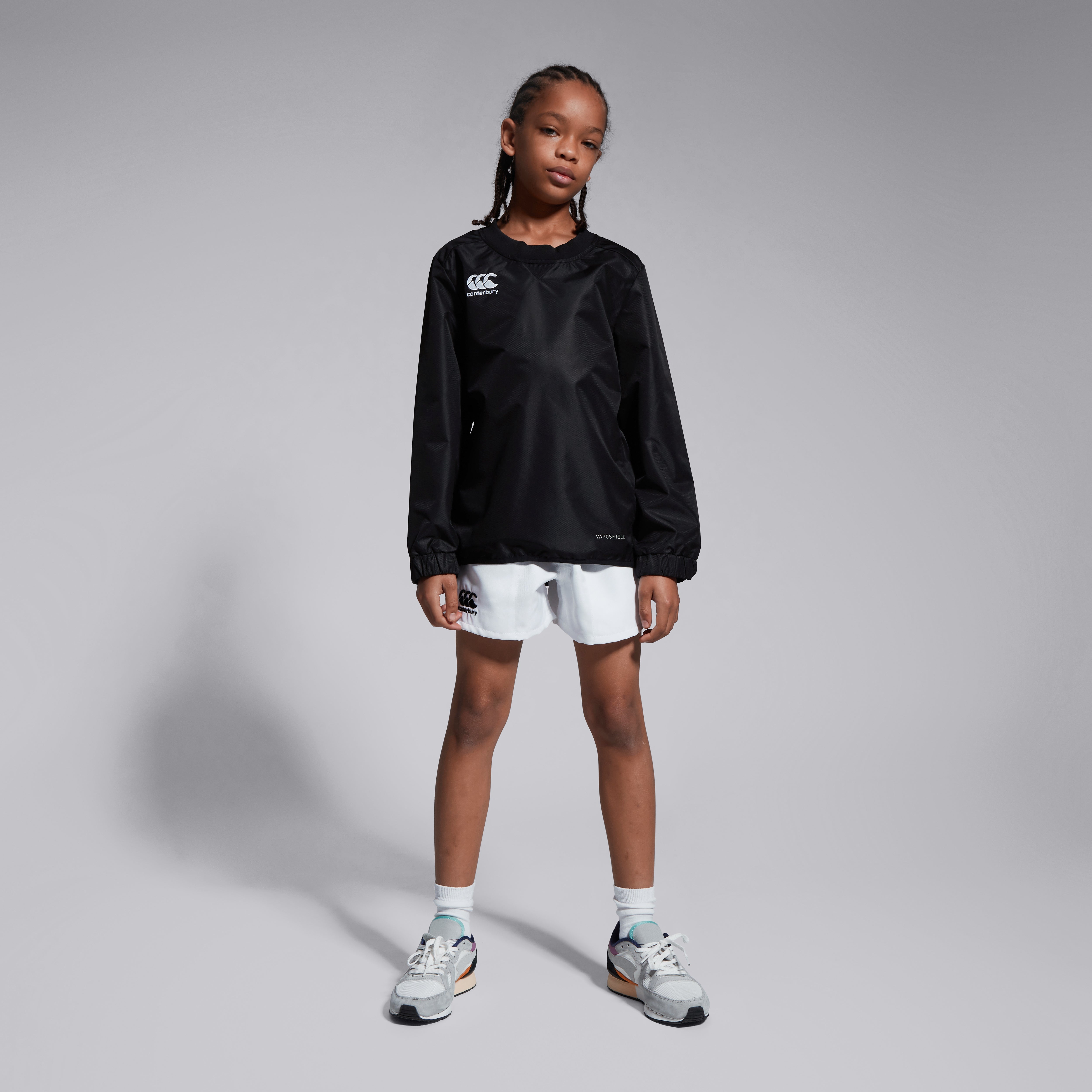 Junior Unisex Club Vaposhield Contact Top Black | Black | Canterbury