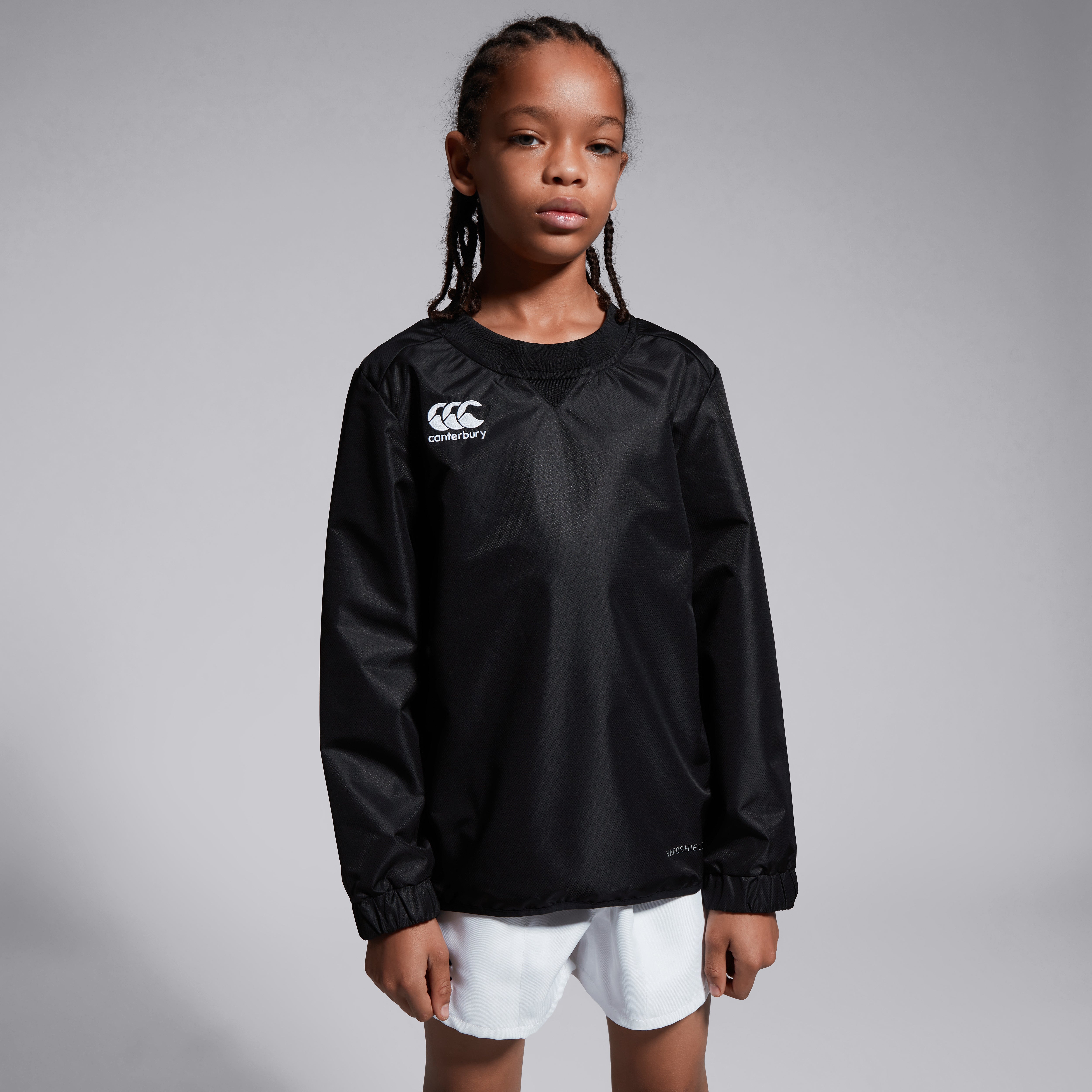Junior Unisex Club Vaposhield Contact Top Black | Black | Canterbury