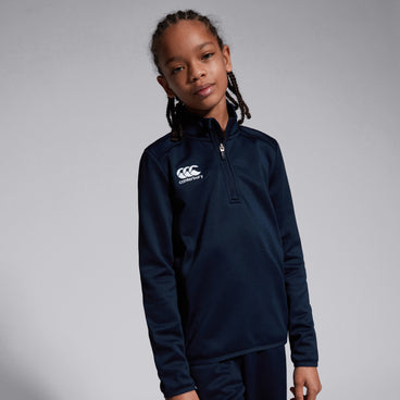 Junior Unisex Club 1/4 Zip Midlayer Training Top Navy
