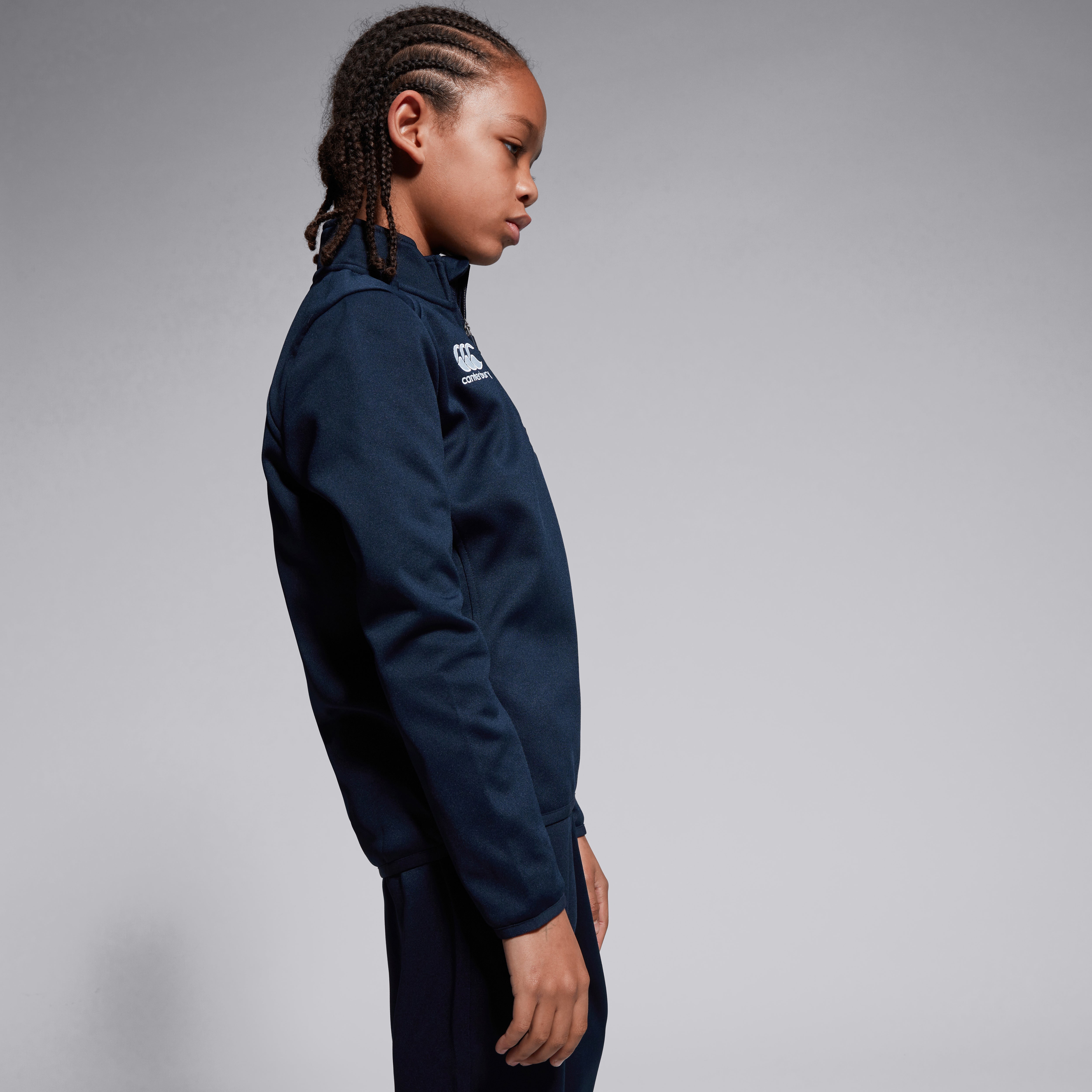 Junior Unisex Club 1/4 Zip Midlayer Training Top Navy | Navy