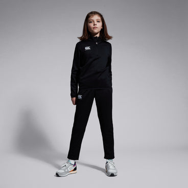 Junior Unisex Club 1/4 Zip Midlayer Training Top Black