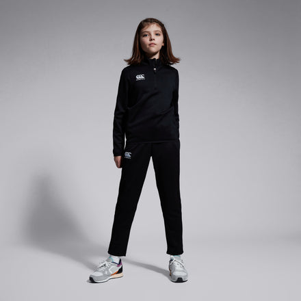 Junior Unisex Club 1/4 Zip Midlayer Training Top Black