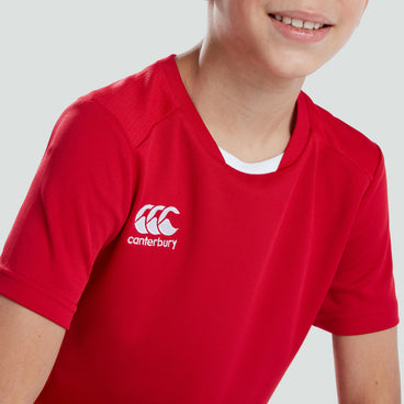 Junior Unisex Club Dry Tee Red