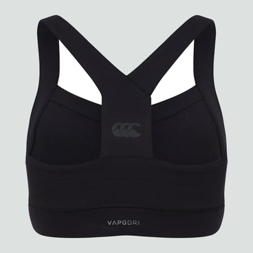 Womens Vapodri Tempo Cropped Top Black