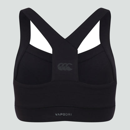 Womens Vapodri Tempo Cropped Top Black