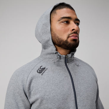 Mens Vapodri Full Zip Tempo Hoody Grey Marl