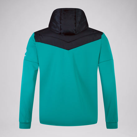 Mens Ireland Hybrid Padded Jacket Black/Green