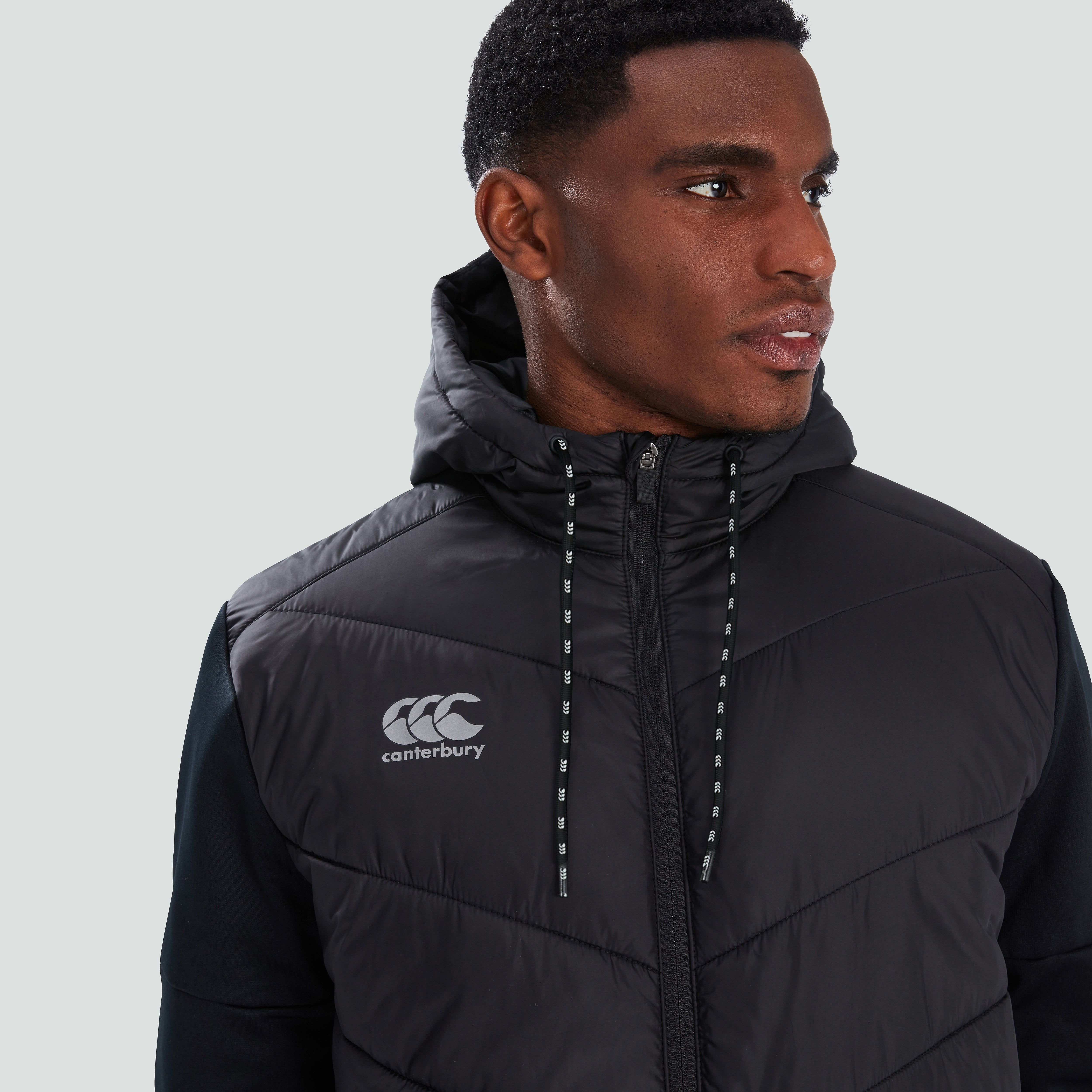 Mens Hybrid Jacket Black/Grey | Black | Canterbury