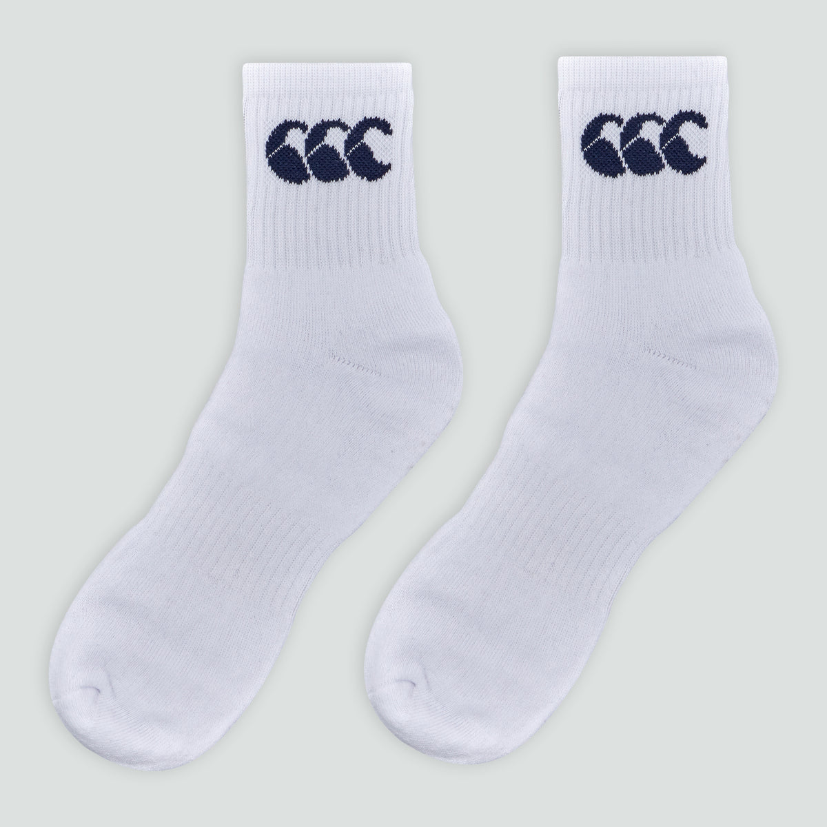 Crew Socks 3 Pack White Navy
