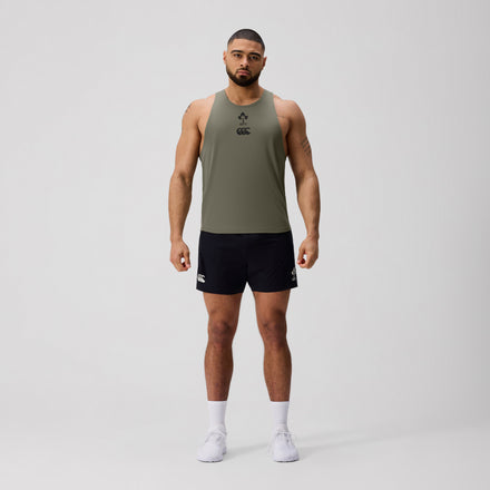 Mens Ireland Poly Training Singlet Green