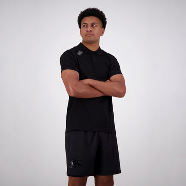 Mens Vapodri Tempo Polo Black