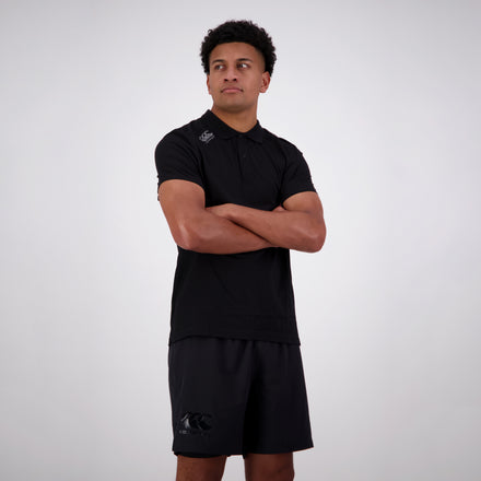 Mens Vapodri Tempo Polo Black