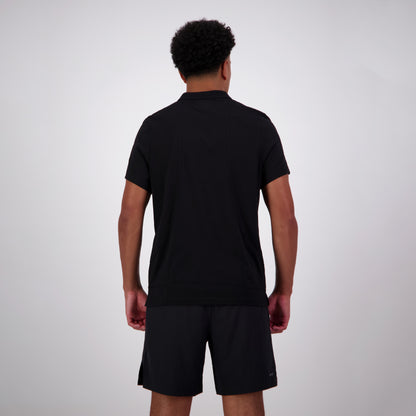 Mens Vapodri Tempo Polo Black