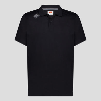 Mens Vapodri Tempo Polo Black