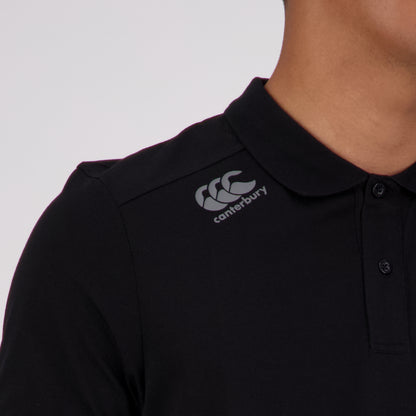 Mens Vapodri Tempo Polo Black