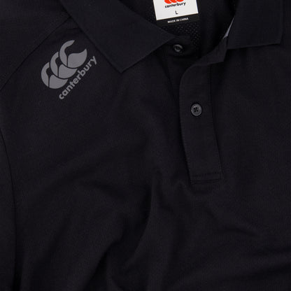 Mens Vapodri Tempo Polo Black
