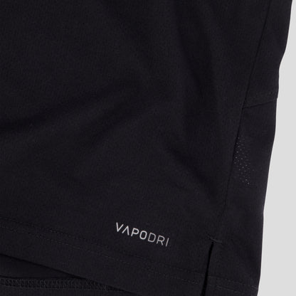 Mens Vapodri Tempo Polo Black