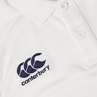 Junior Unisex Cricket Long Sleeved Polo Shirt Cream