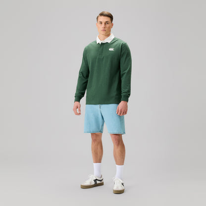 Mens Fundamentals Rugby Jersey Green