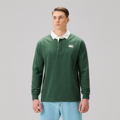 Mens Fundamentals Rugby Jersey Green