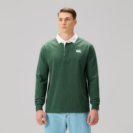 Mens Fundamentals Rugby Jersey Green