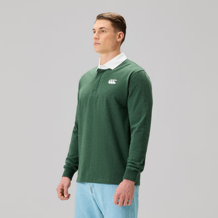 Mens Fundamentals Rugby Jersey Green