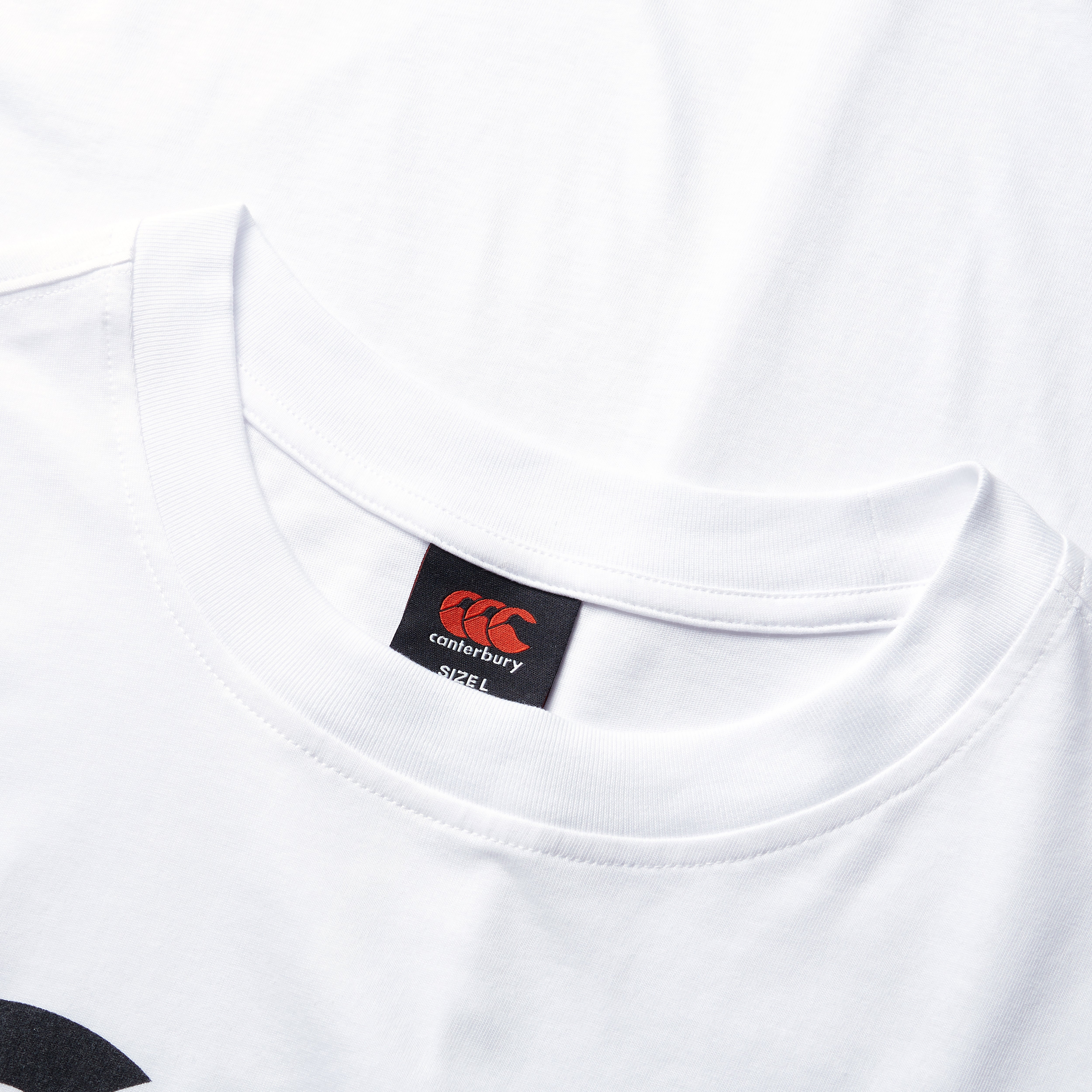 Mens CCC Cotton Logo Tee White | White | Canterbury