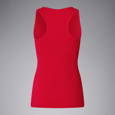Womens Club Dry Racerback Singlet Red