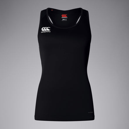 Womens Club Dry Racerback Singlet Black