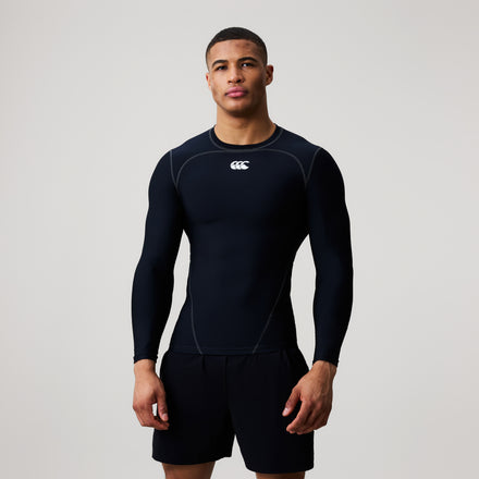 Mens Baselayer Long Sleeve Top Black