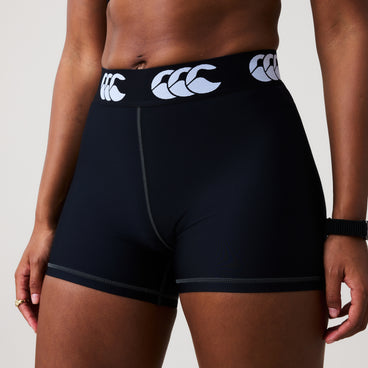 Womens Baselayer Booty Shorts Black